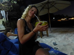 Me with my jizzed up coconut water ;)