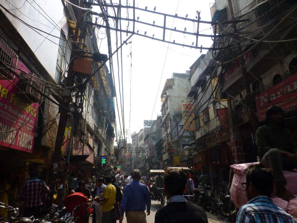 a street in old delhi