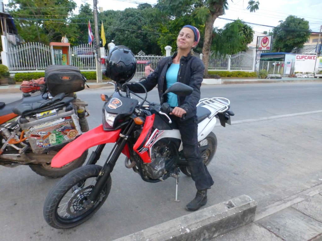looking a little tired af the end of a long days riding