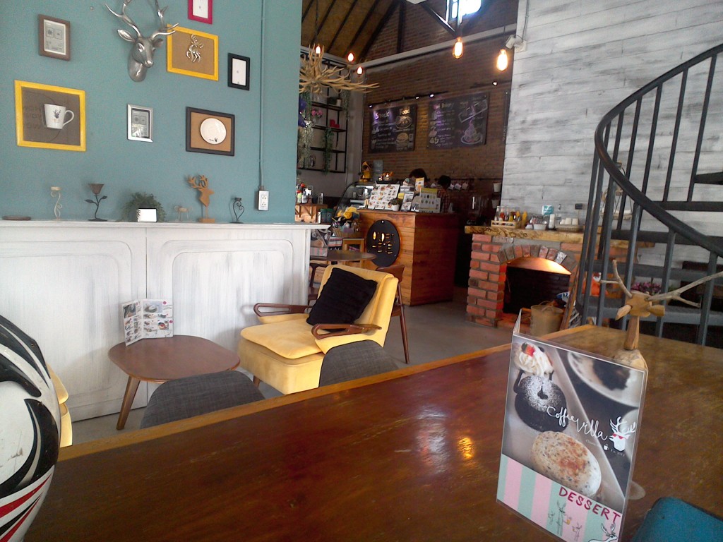 Coffee Villa, it's like a villa... that has coffee.  Clever no?