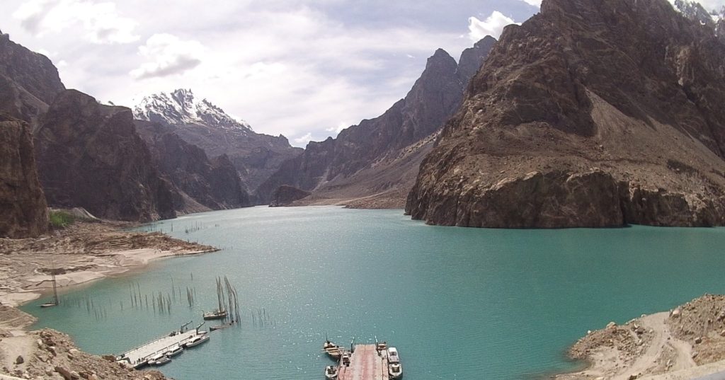 A beautiful lake created by the 'Attabad landslide'