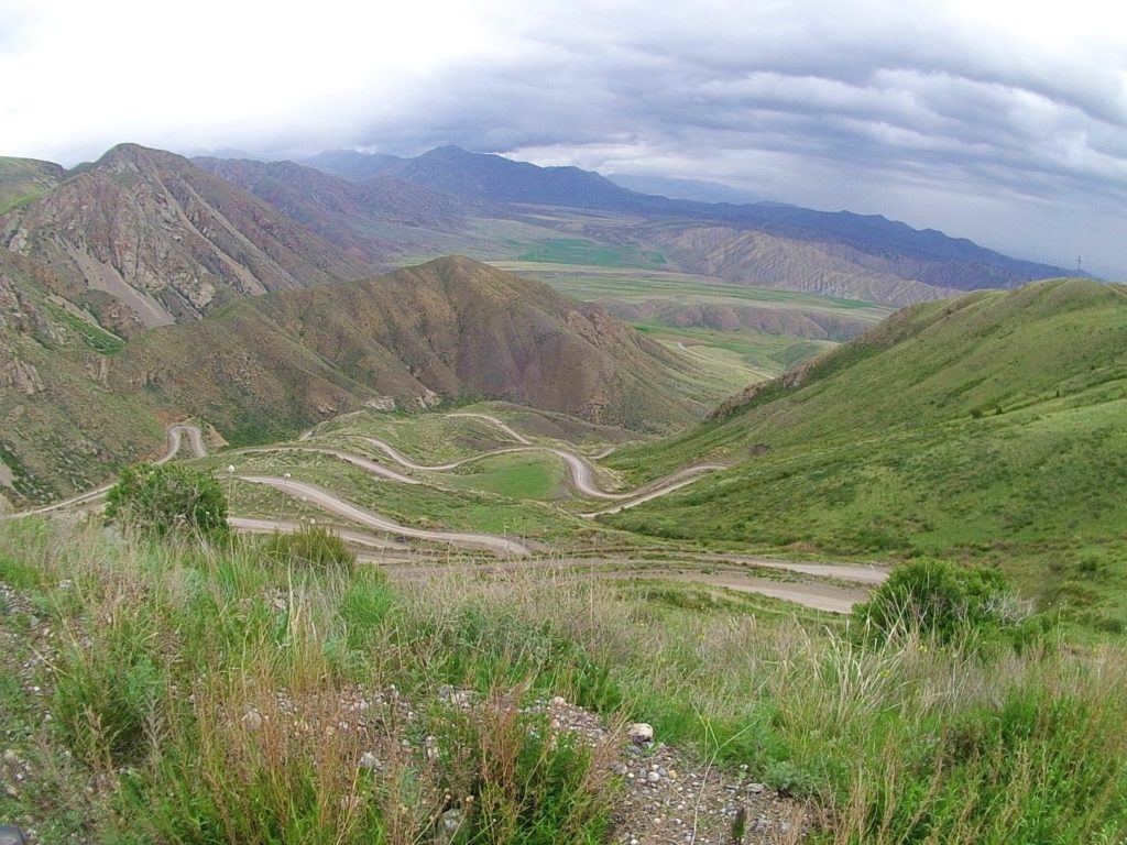Looking down on the road that takes us down!