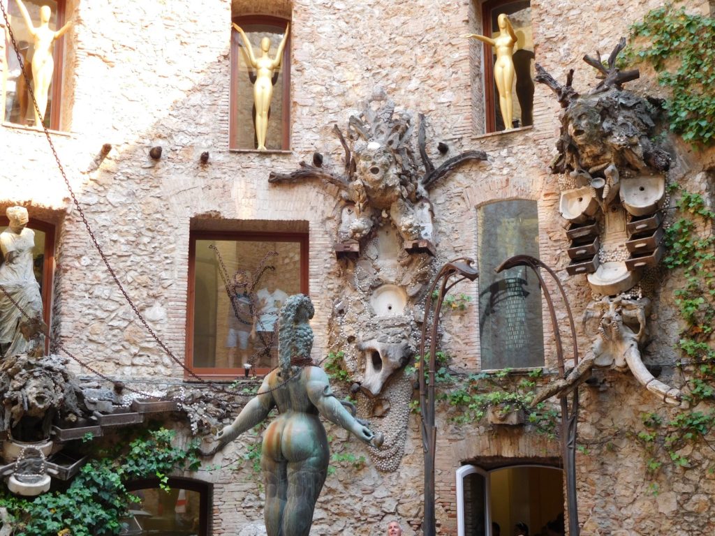 A view of the entrance hall of the Dali museum