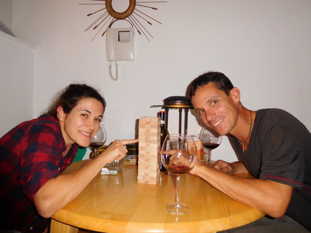 The begginings of another Jenga game